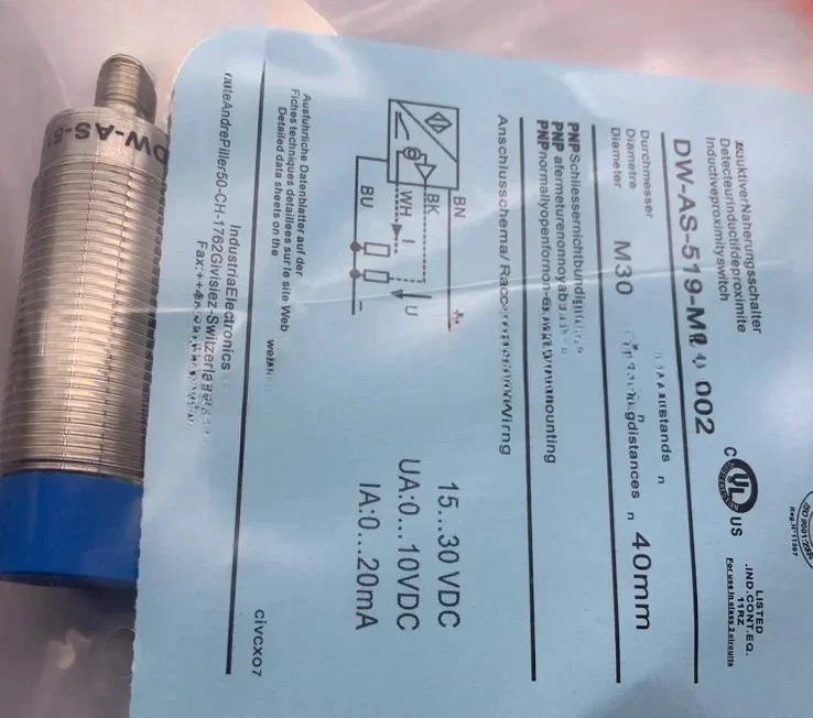 

DW-AS-519-M30-002 DW-AS-519-M18-320 Sensor Proximity Switch