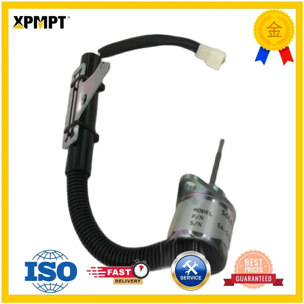12V Fuel Stop Solenoid Valve SA-5156-12 1G820-60022 For Kubota D782 1503ES-12A5SUC9SLC24