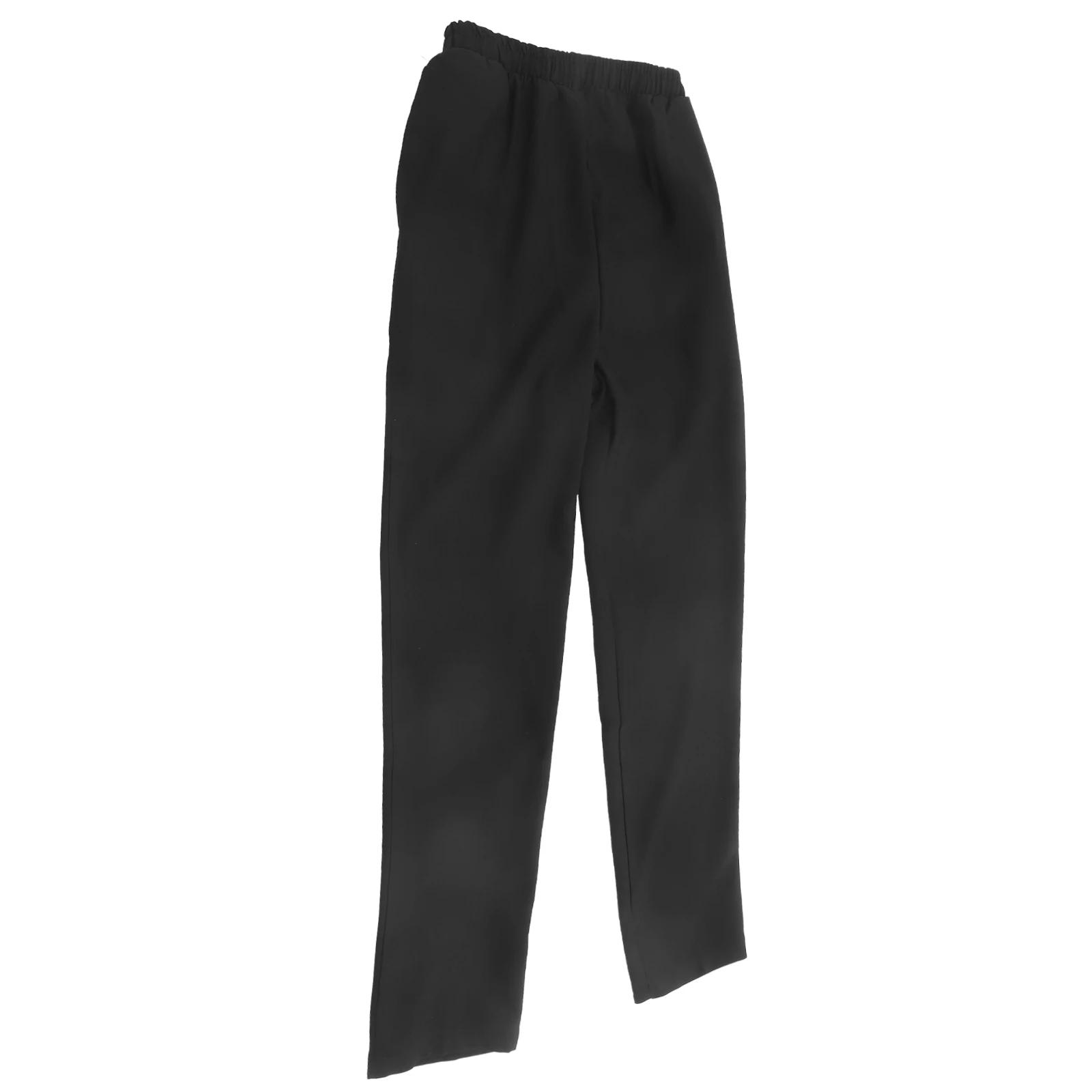 Pantaloni da cuoco traspiranti Abbigliamento da lavoro nero per uomo Donna Costume da cuoco da ristorante Forniture da cucina larghe in cotone poliestere