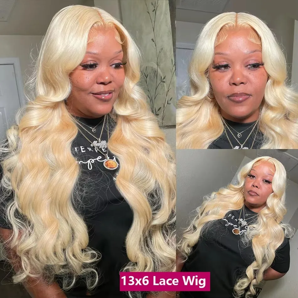

613 Blonde Body Wave 13x6 HD Lace Frontal 100 Human Hair Wigs 18 42 Inch Honey Colored Lace Closure Front Wig for Black Women