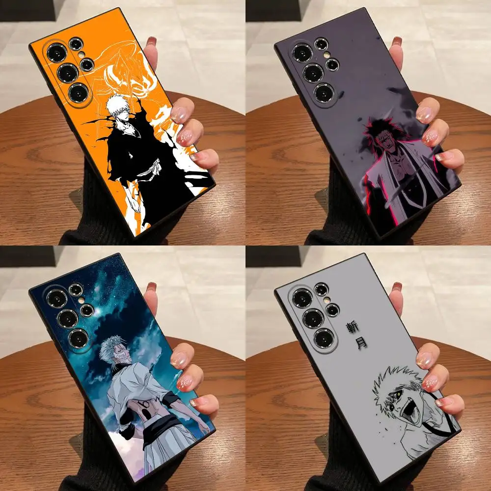 

B-Bleach I-Ichigo Kurosaki Phone Case For Samsung S25,S24,S21,S22,S23,S30,Ultra,S20,Plus,Fe,Lite,5G Black Cover