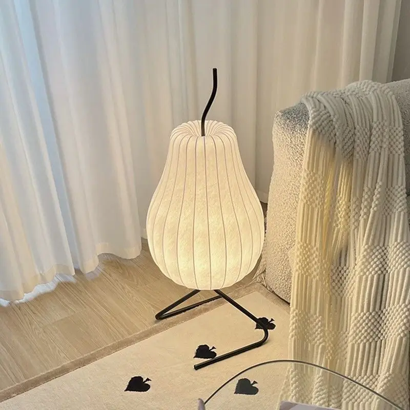 

Cream wind pear silk floor lamp