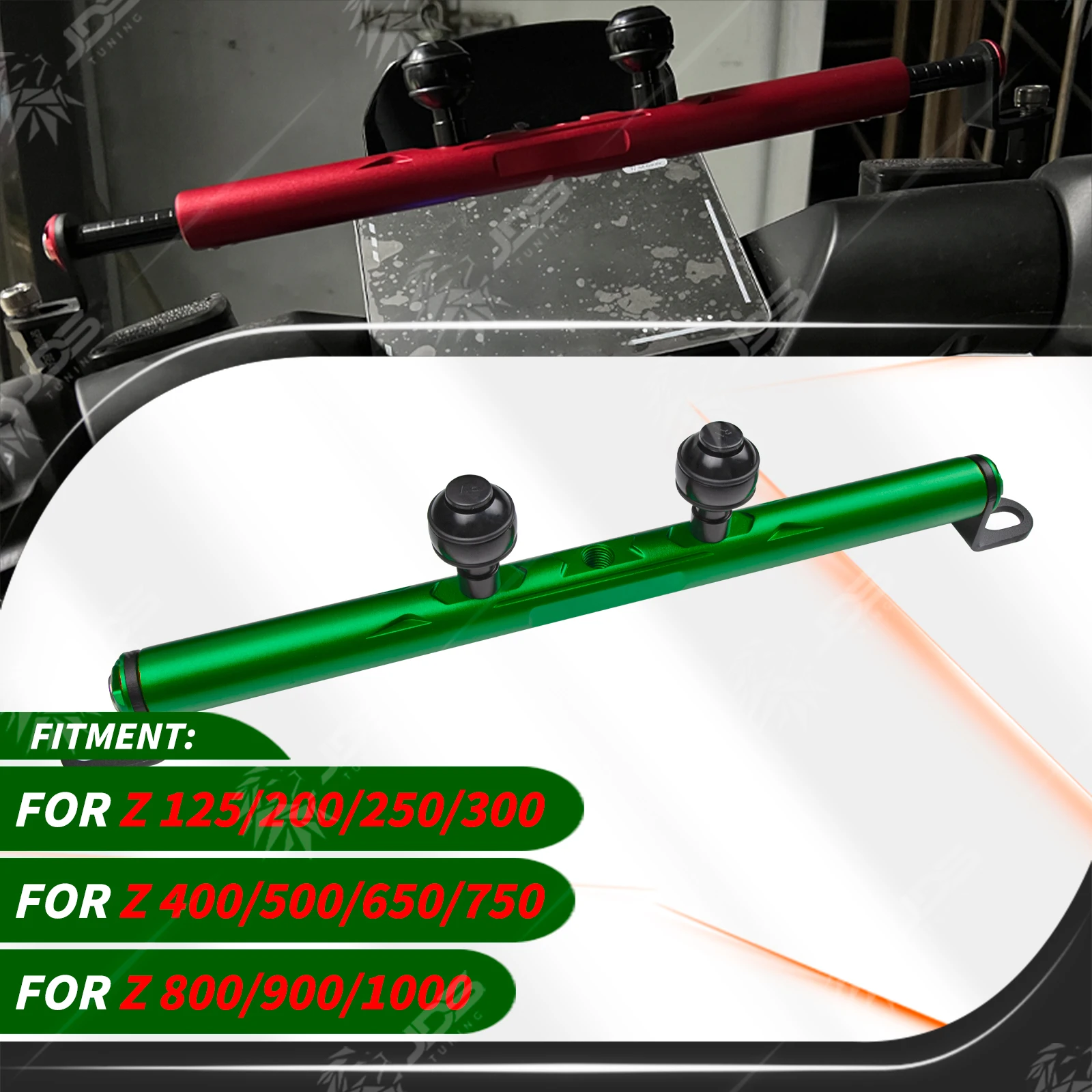 For KAWASAKI Z 125/200/250/300/400/500/650/750/800/900/1000 Crossbar Balance Beam Multifunction Bar Phone Holder Bracket Parts