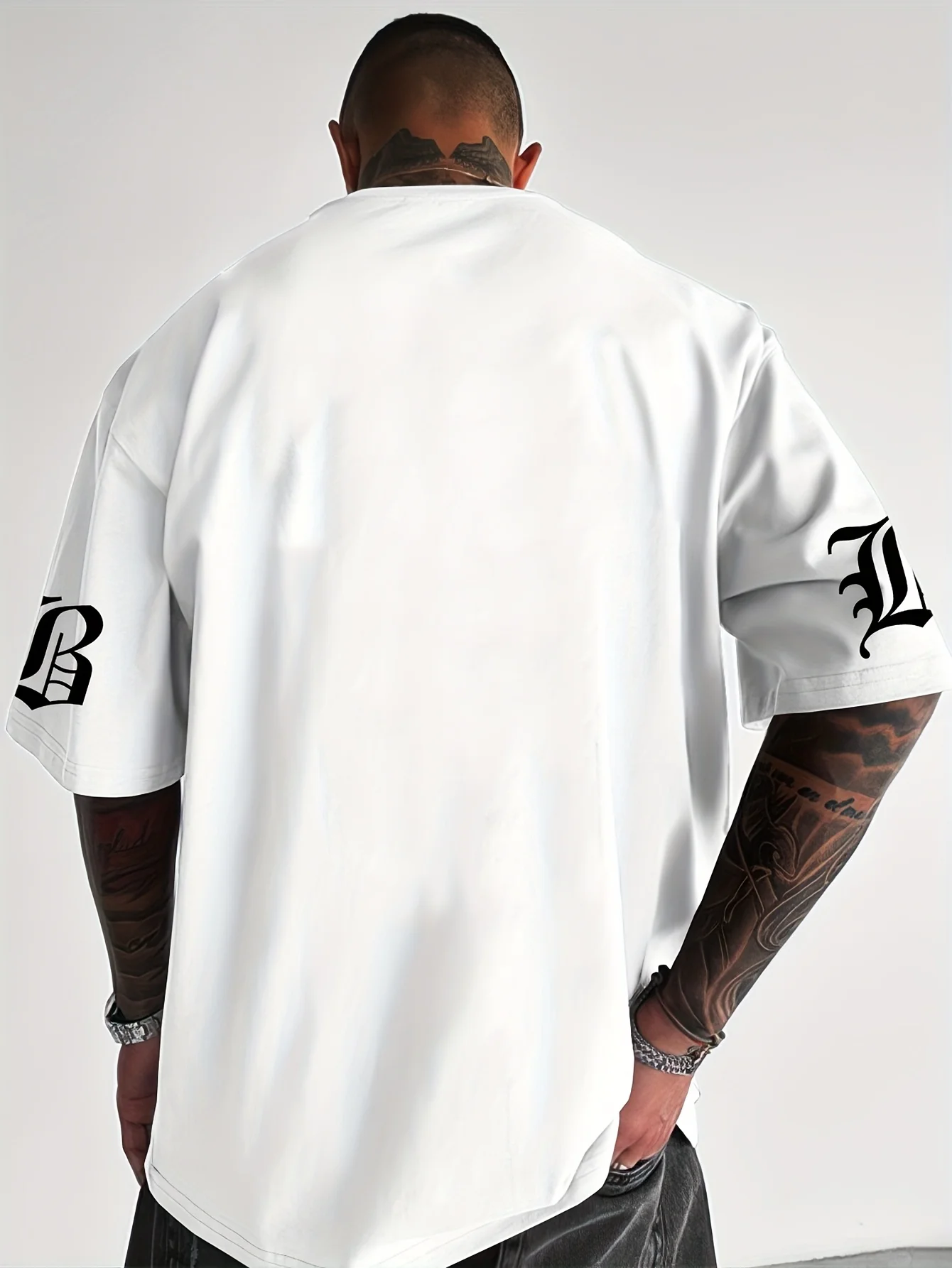 New Summer 2025 casual simple fashionable comfortable breathable and soft 3D letter printed men's T-shirt image 4