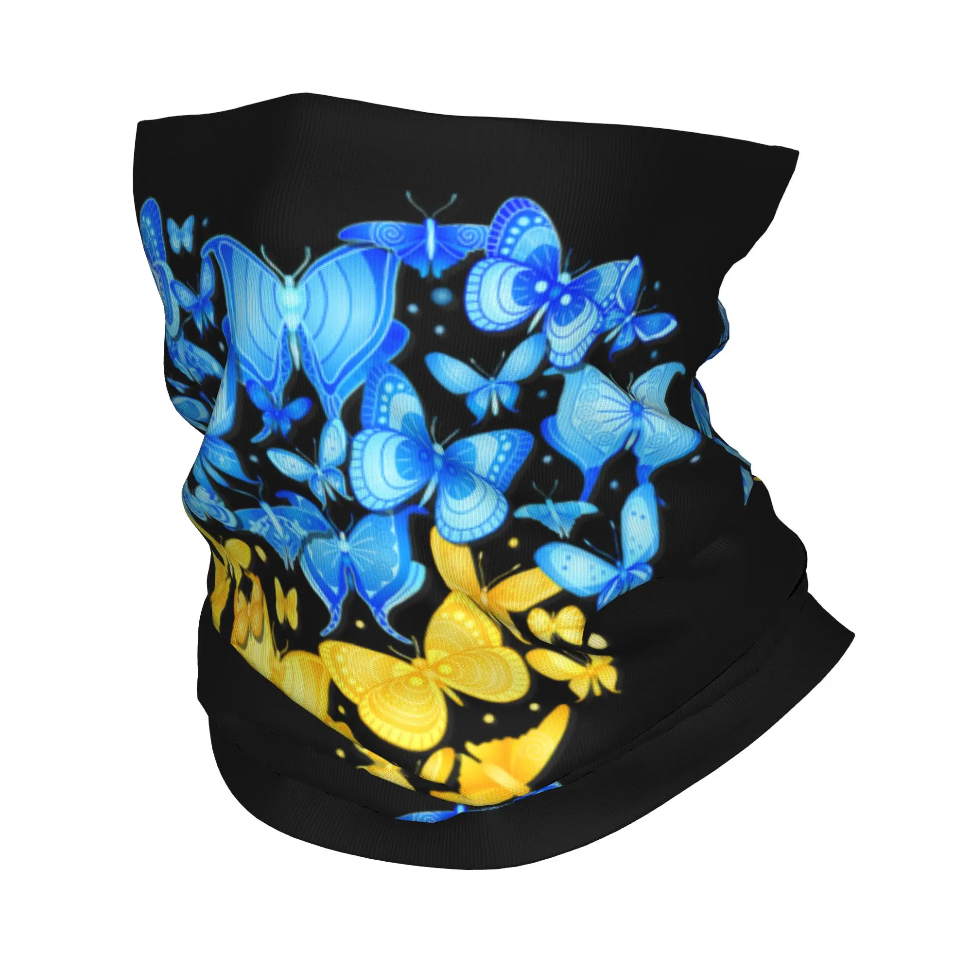 Heart Ukraine Butterfly Sunflower Ukrainian Bandana Neck Cover Printed  Balaclavas Mask Scarf Headband for Men Women Adult