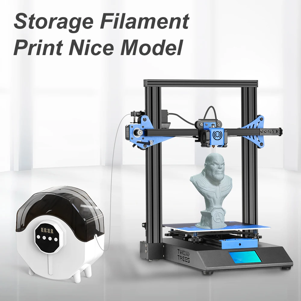 Twotrees 3D Printer Filament Dry Box Upgrade Dehydrator Spool Holder 3D Filament Dryer for 1.75/2.85/3mm PLA TPU FDM 3D Printer