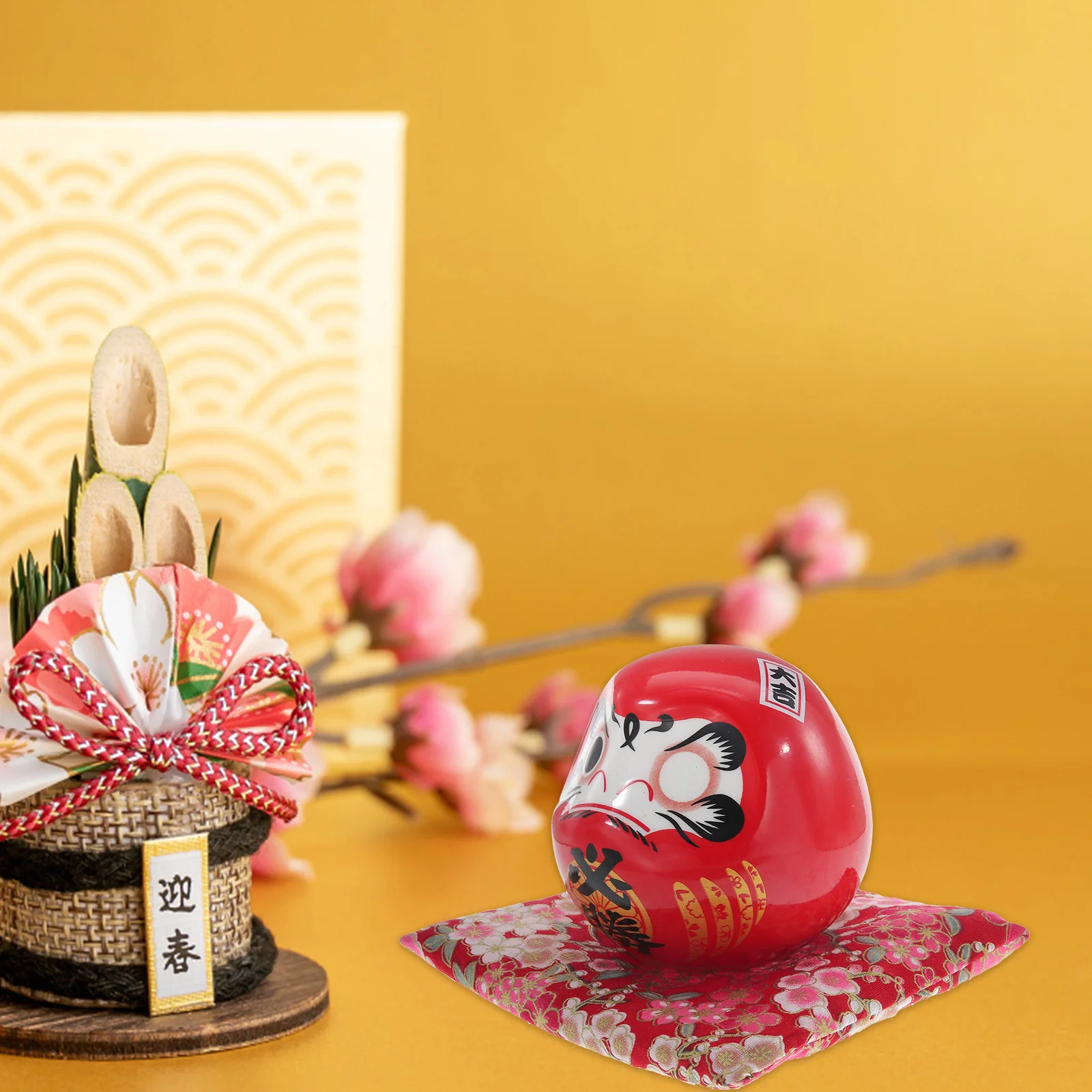 

Japanese Style Ceramic Statue Classic Retro Decoration for Home Office Restaurant Ornament Figurine