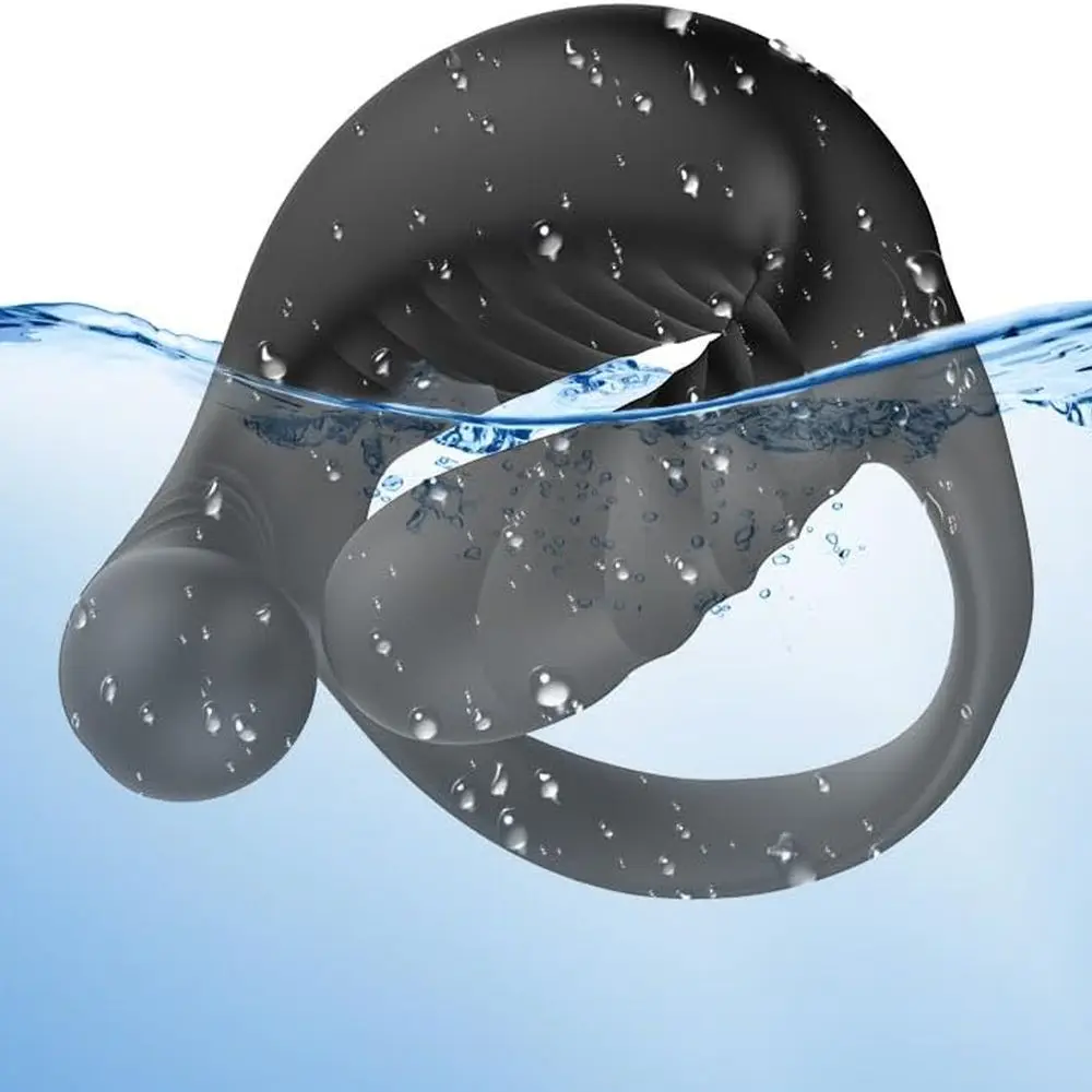 تهتز خاتم الديك متعة القضيب الدائري هزاز مع 9 طرق الاهتزاز سيليكون القضيب المكبر هزاز الجنس لعب الكبار والألعاب