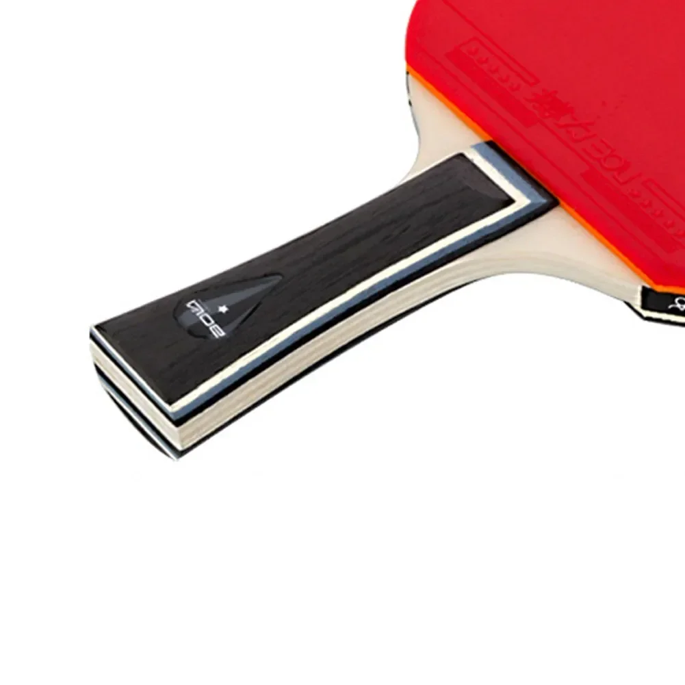 Bat Table Tennis Racket Gifts Replacement Reverse Glue Strong Spin With Bag Wood+Rubber 1 Pc 7 Ply Comfortable