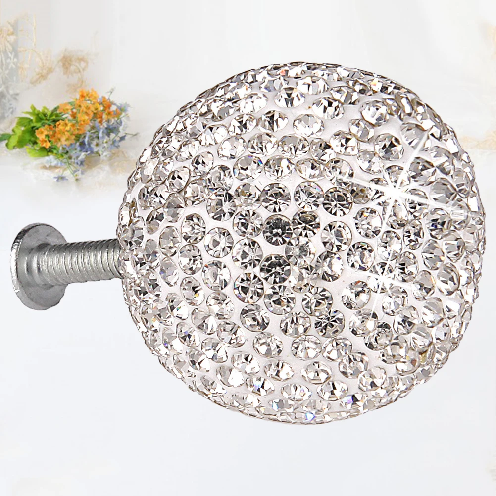 

5pcs Stainless Steel Round Drawer Knobs Metal Cabinet Pull Handle For Furniture Wardrobe Cupboard Door 2-4Cm Screws White