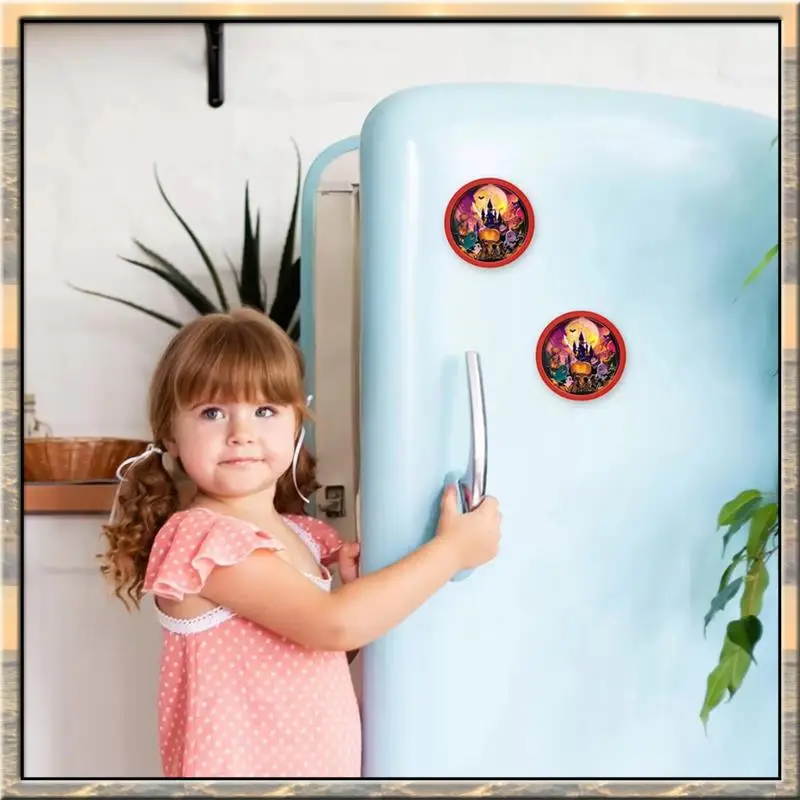 Apr.Festival Refrigerator Magnets Halloween Garage Magnet Decal Vintage Sticker For Planners Kitchen Home Memorable Decoration A