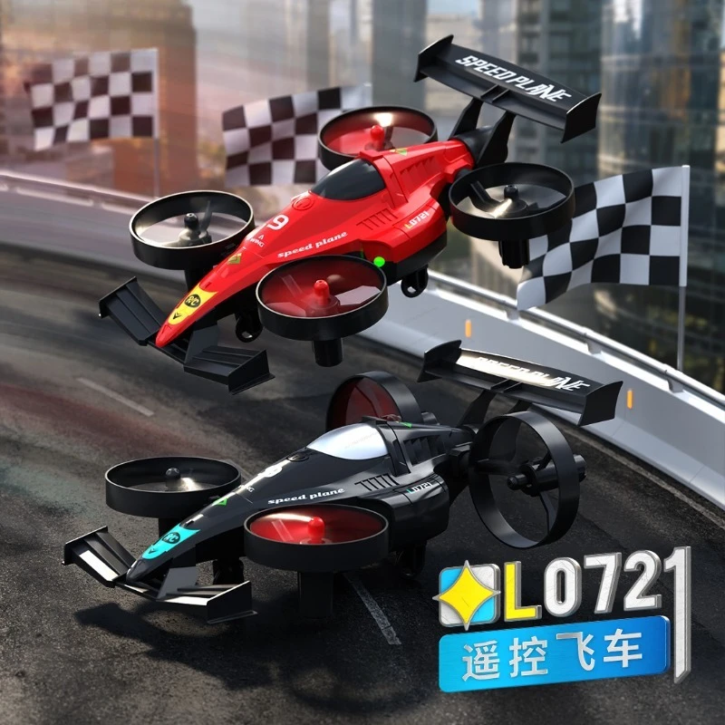 Smart Voice Control RC Toy, Land‑Air Dual‑Mode Altitude Hold Quadcopter & Stunt Drift Racing Car for Kids Indoor Outdoor Play