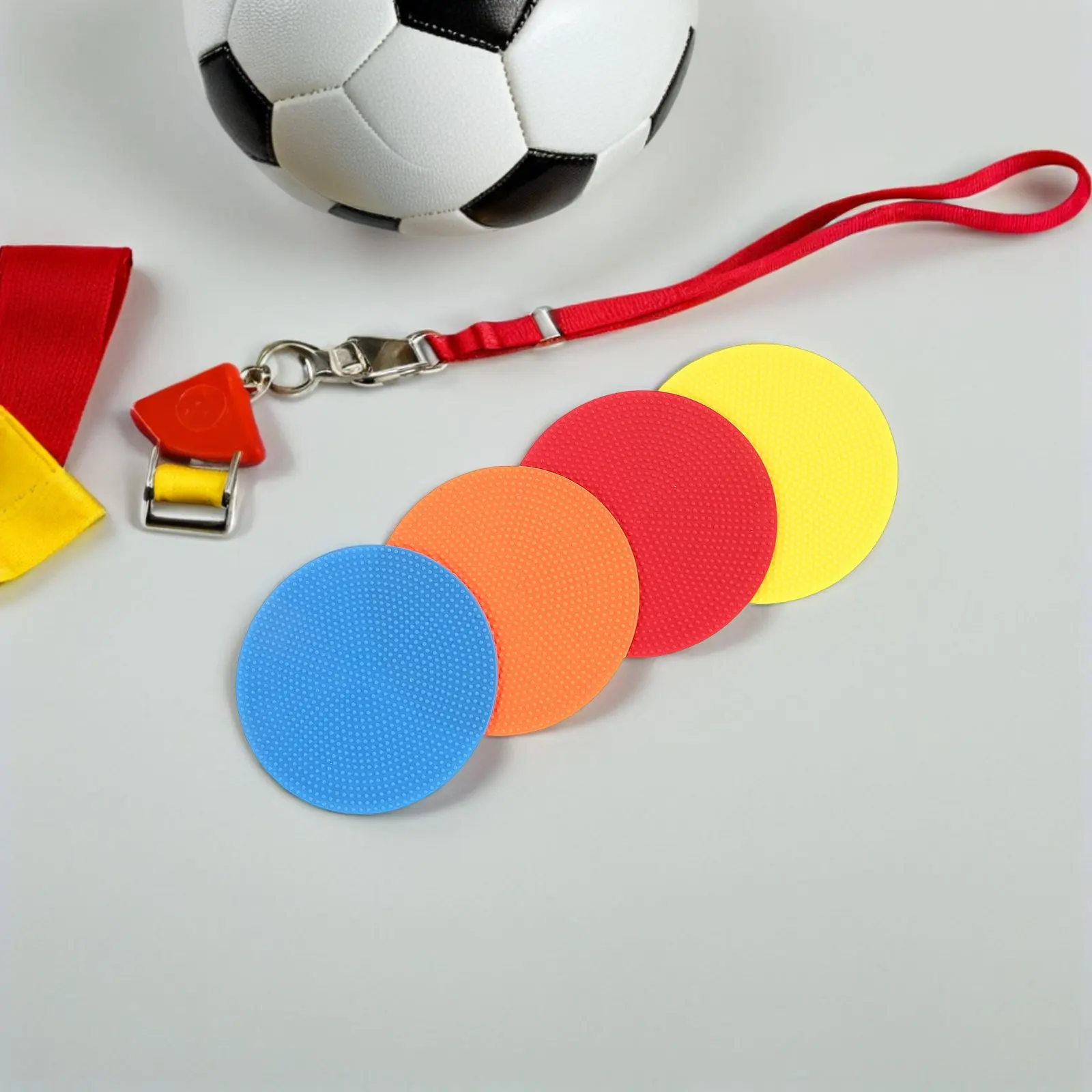 

8Pcs Non-Slip Agility Spot Markers 10Cm Diameter Vibrant Flat Discs for Soccer Basketball Football Training Gym Classroom