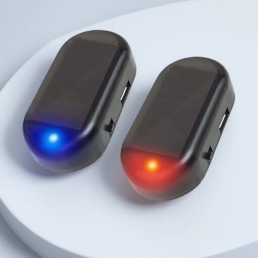 

Автомобильная охранная сигнализация на солнечной энергии, противоугонная светодиодная мигающая лампа, предупреждающая мигающая декоративная лампа