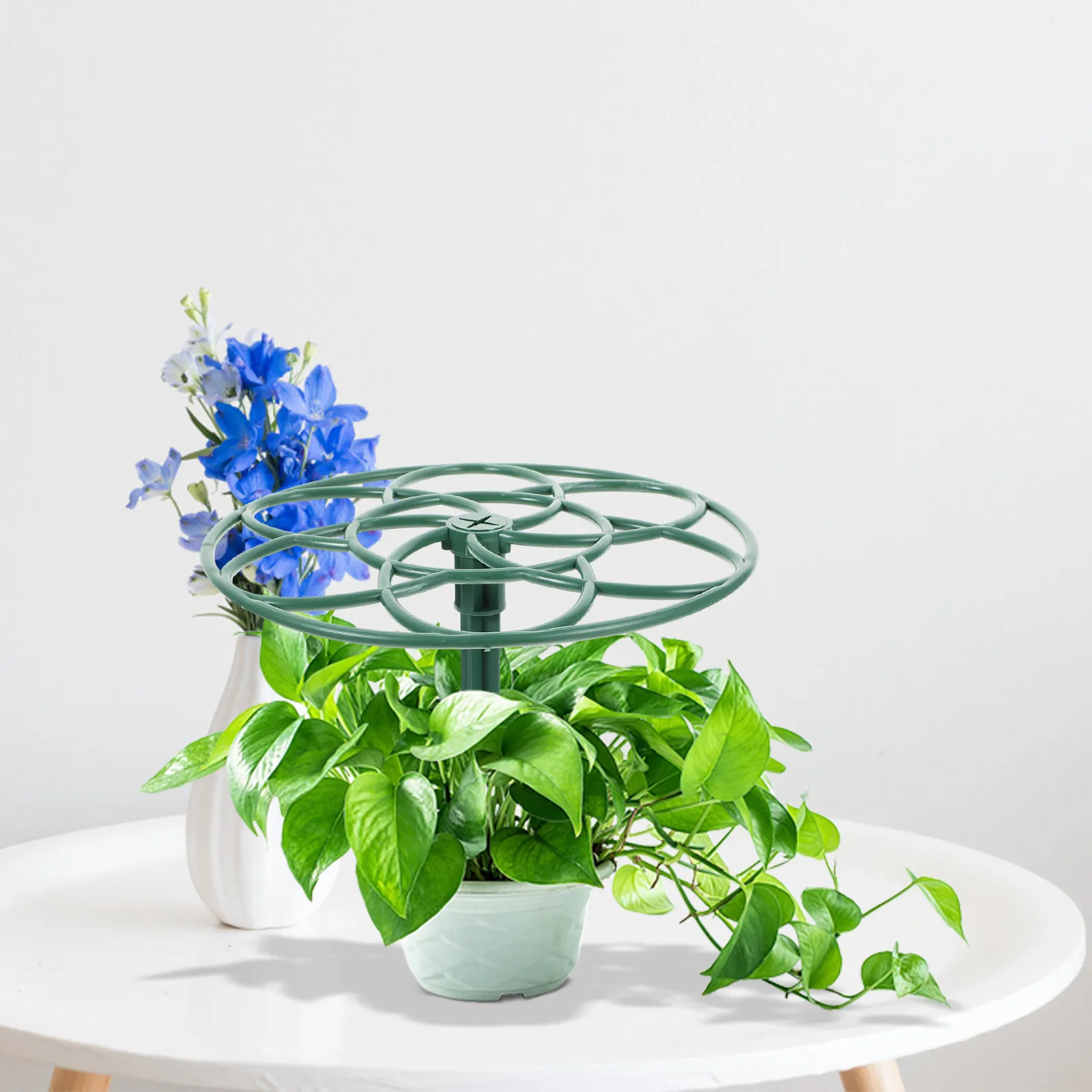 2Pcs Sunflower Flower Support Rack Easy Install Climbing Vine Plant Shaping Stand Gardening Flower Stake Plants Support Rack