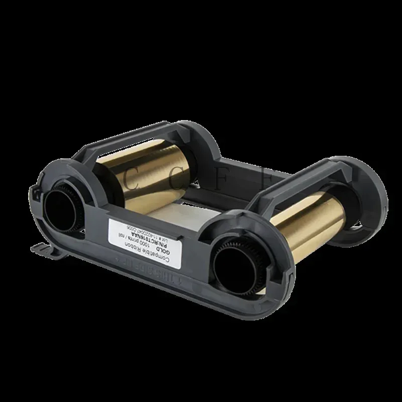 compatible RCT016NAA gold color ribbon 1000prints for primacy duplex zenius id card printer XMSJ TT
