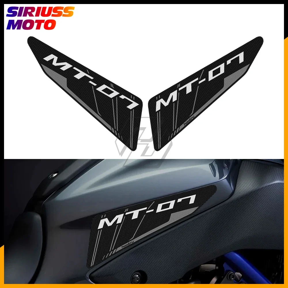 

Motorcycle Accessorie Side Tank Pad Protection Knee Grip Mat for Yamaha MT-07 2014-2017
