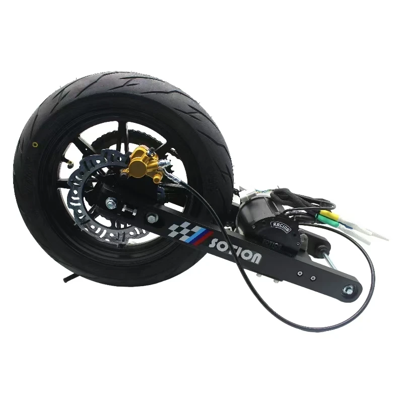 

SOTION Super Cool New Mid Motor 5kw 72V Wheel 12inch FW11 Swingarm