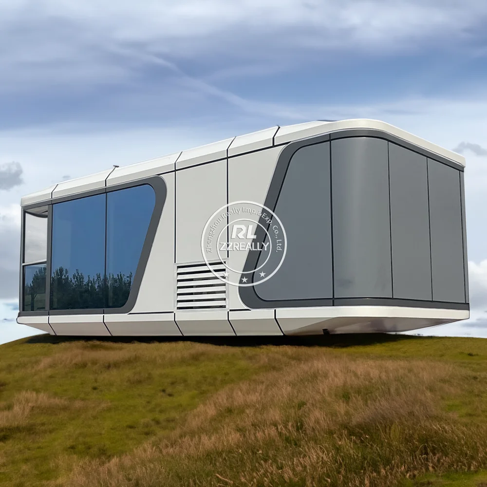 2025 40Ft Tiny House Mobile Modern Prefabricated Bedroom Bathroom Sleeping Two Person Capsule Hotel