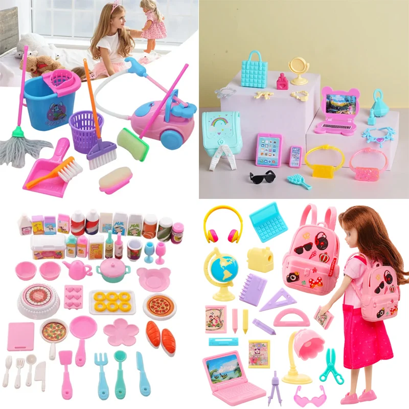 Mini Accessories Miniature Doll Toys Study Clean Cute Tool