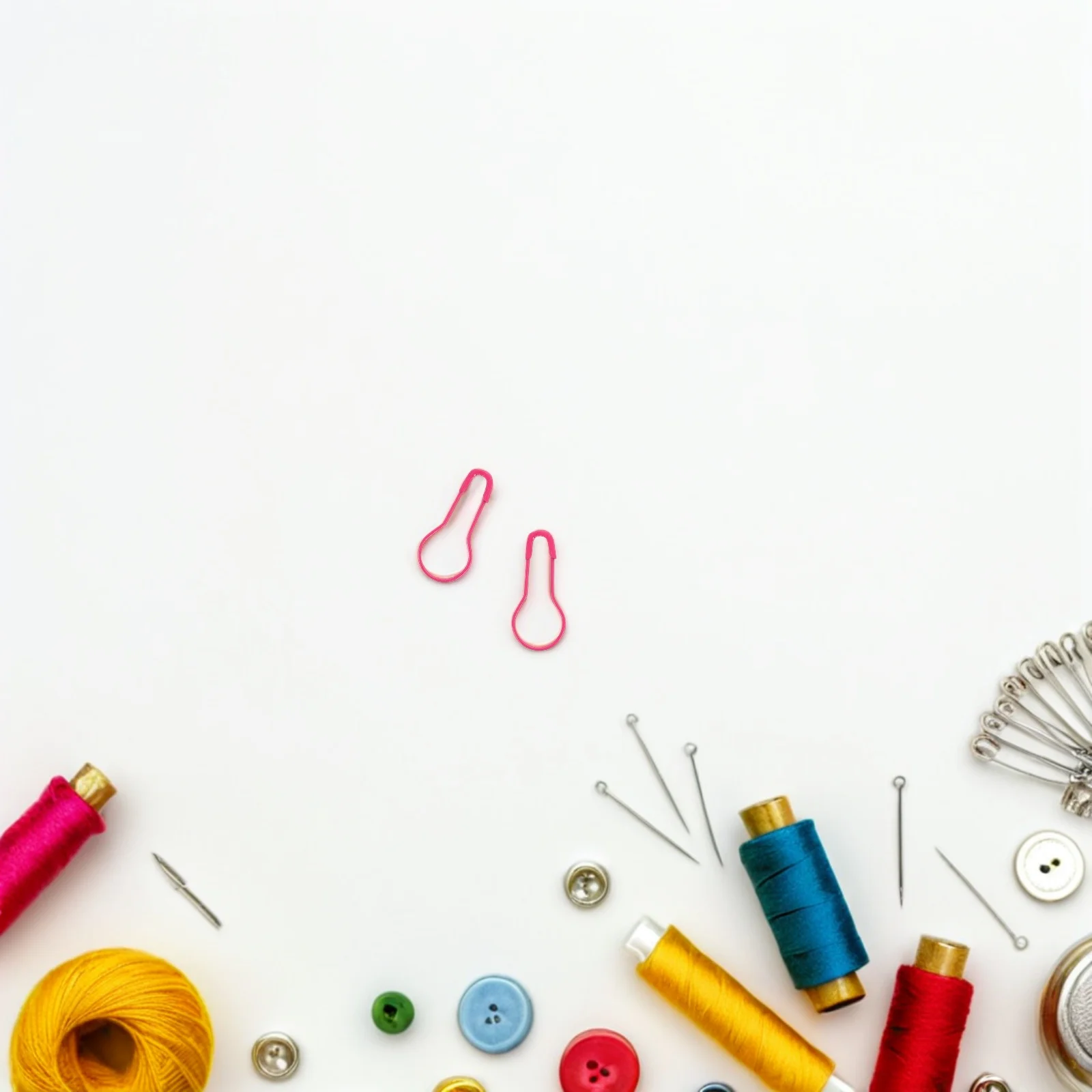 

500 Pcs Colorful Gourd Silk Pins Knitting Markers Crafting Bulb Crochet Metal Clothes Safety Brooch Tag Small Dress