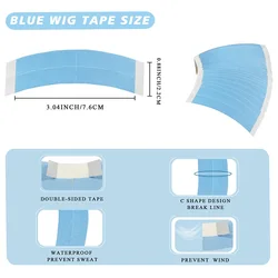36 Pcs Strong Waterproof Hair System Adhesive Ultra Hold Tape Double Sided Super Adhesive Tape For Lace Wig Closure