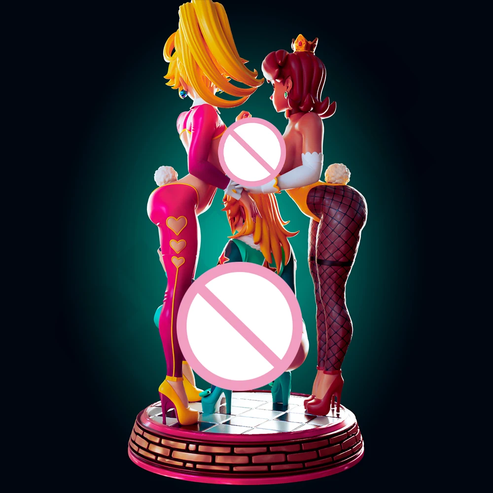 1:24 FUTA Officier Rhu Trio Attached NSFW 3d Print Hars Speelgoed Kit Gk Ongeverfd Beeldje Diy Ongemonteerd Standbeeld Figuren Model Speelgoed