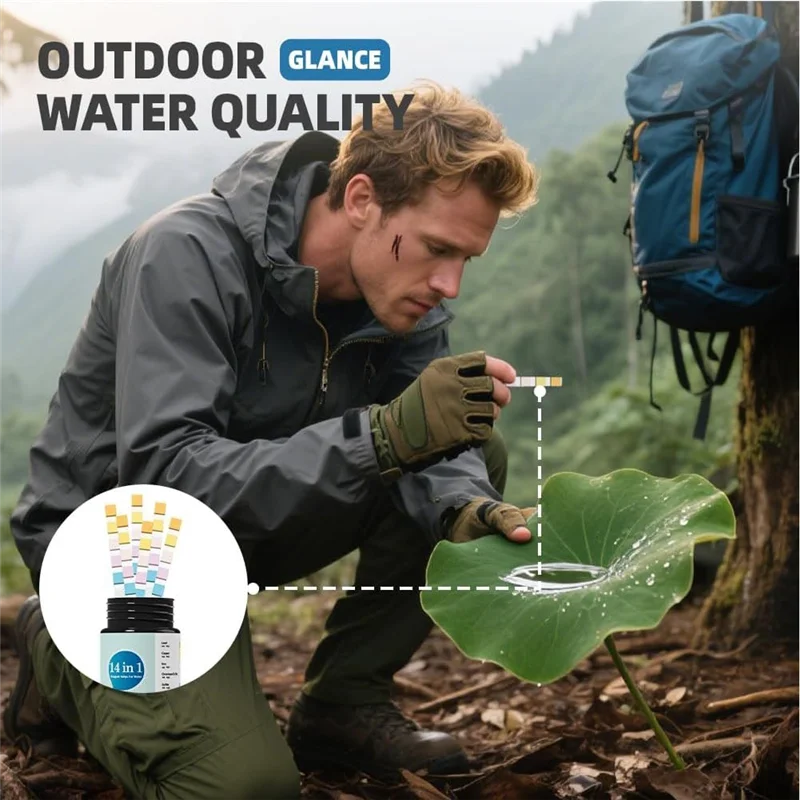 A98E-14-In-1 Water Test Kit For Drinking Water, For Tap, Home Water Testing Kits For Drinking Water,Water Hardness Test Kit