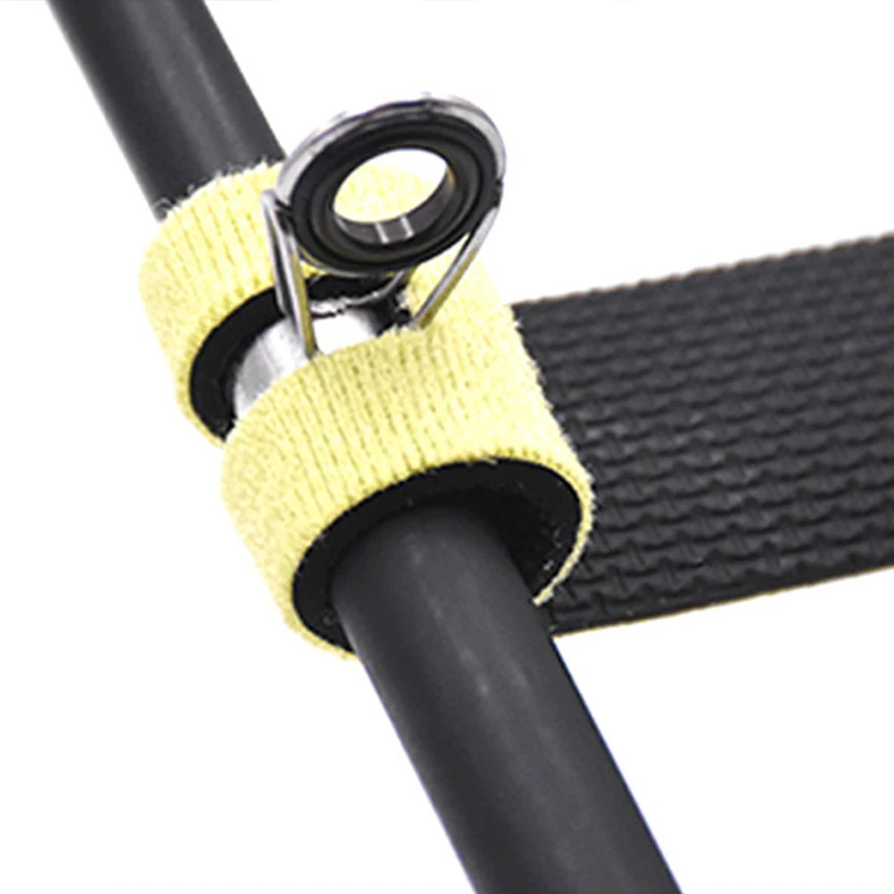 

6pcs Fishing Rod Strap High Elasticity Neoprene Wraps Adjustable Carrier Pole Holder Travel Supplies Accessories