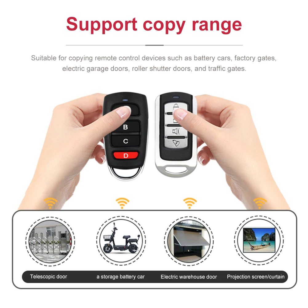 315MHz/433MHz Multi Frequency Garage Door Remote Control Copy Duplicator Garage Remote Multi Brand Remote Control