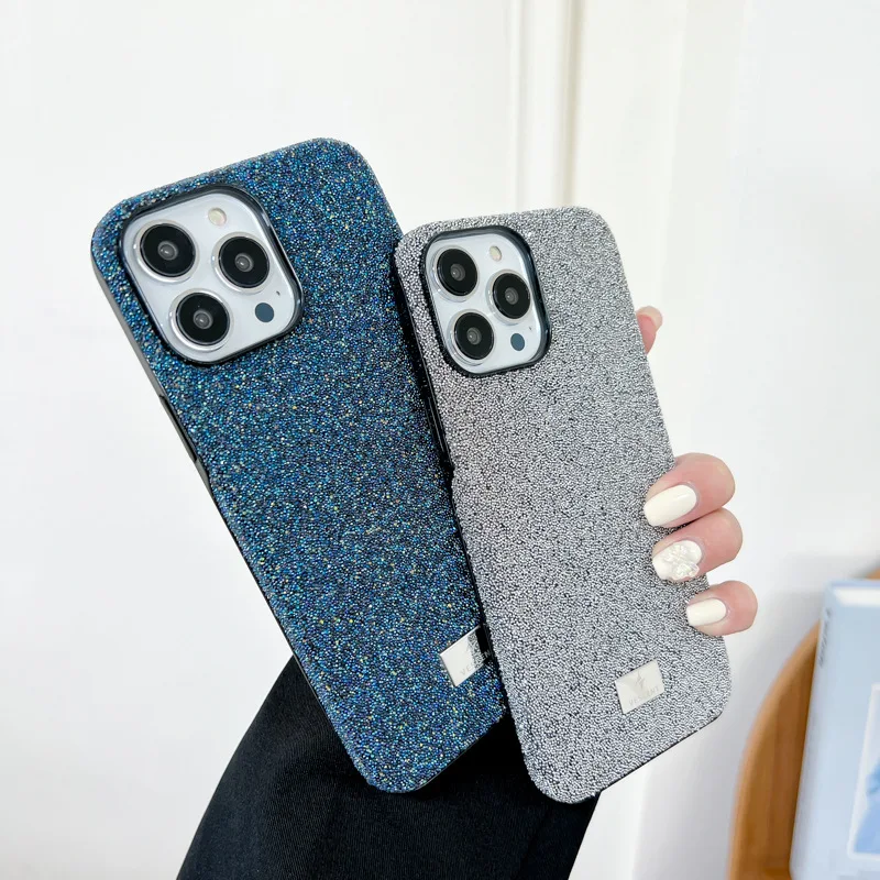 

Diamond Rhinestone Phone Case For IPhone 15 14 12 13 Pro Max Bling Glitter Jewelled Sparkle Shining Cover Shockproof Back Case