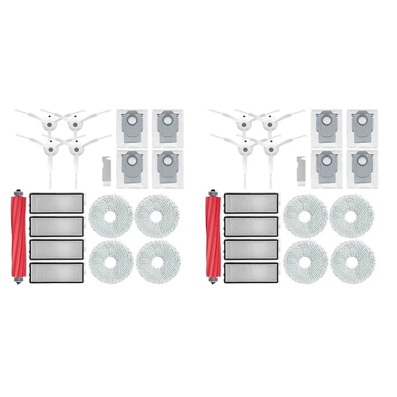 

Y51A-2 Set For Roborock Qrevo Pro / Qrevo Maxv / Qrevo S P10 Pro Robot Vacuum Cleaner Brush Filter Mops Dust Bag