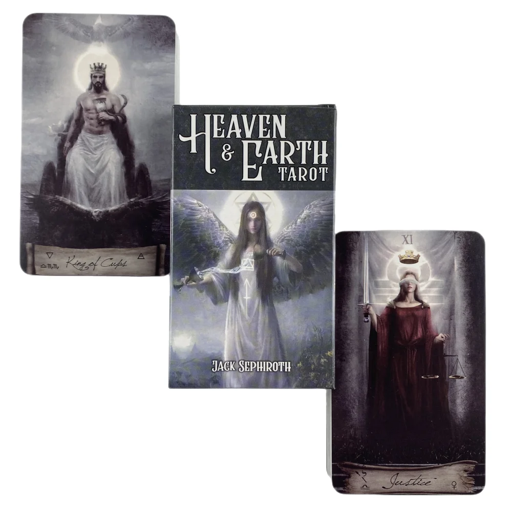 Cartas de Tarot del cielo y la tierra, baraja A 78, oráculo, visión en inglés, edición de adivinación, juegos de Borad