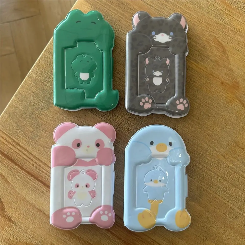 New Cute Animal 3 Inch Card Holder Magnetic PVC  Book Card Cartoon Idou Photo Album