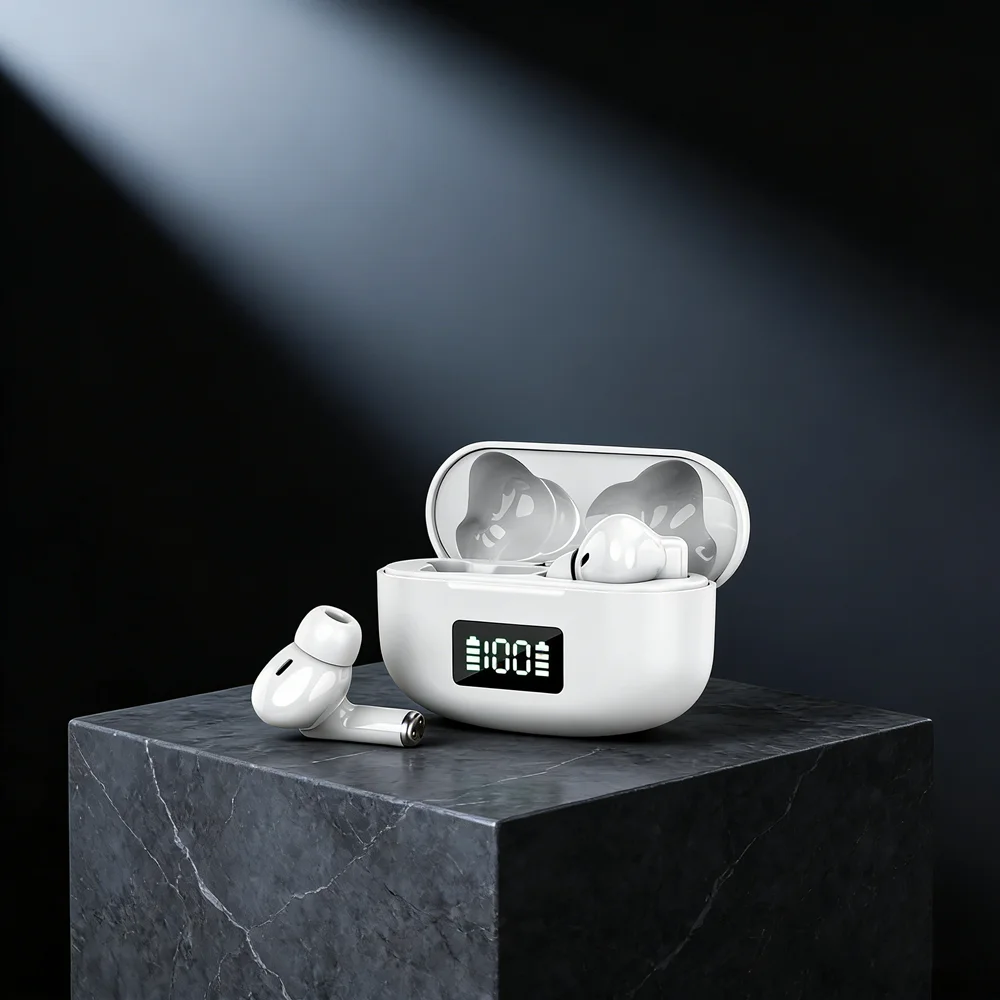 New Wireless Bluetooth Headset Digital Display Headset Touch Control Noise Cancelling Earbuds Ultra Long Life For all smartphone