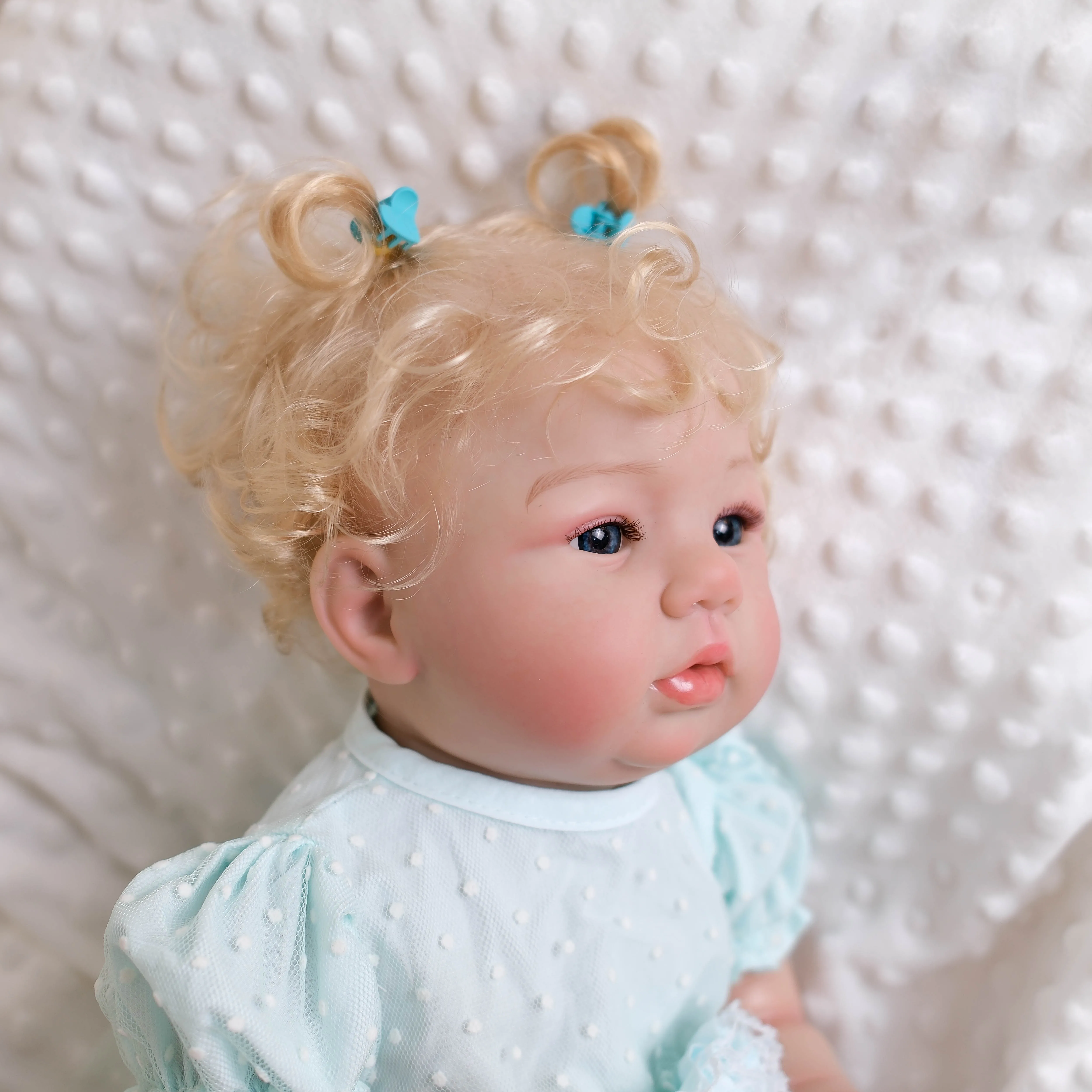 

NPK 19-дюймовая картина ручной работы, 3D кожа, винил для всего тела, высокое качество, Reborn Abigail, мягкая на ощупь, коллекционная художественная кукла, рождественские подарки