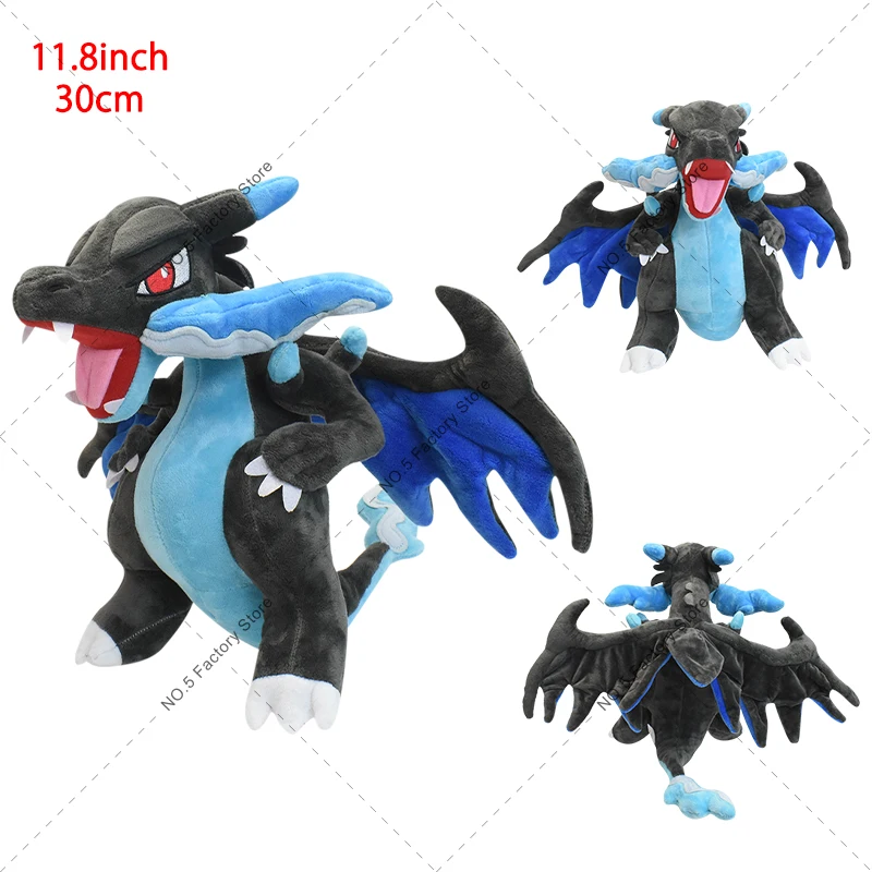 18 Stile Glänzende Glurak-Plüschtiere Pokemon Mega Evolution X & Y Glurak Weiche Stofftiere Spielzeugpuppe Geschenk für Halloween – Detail 12