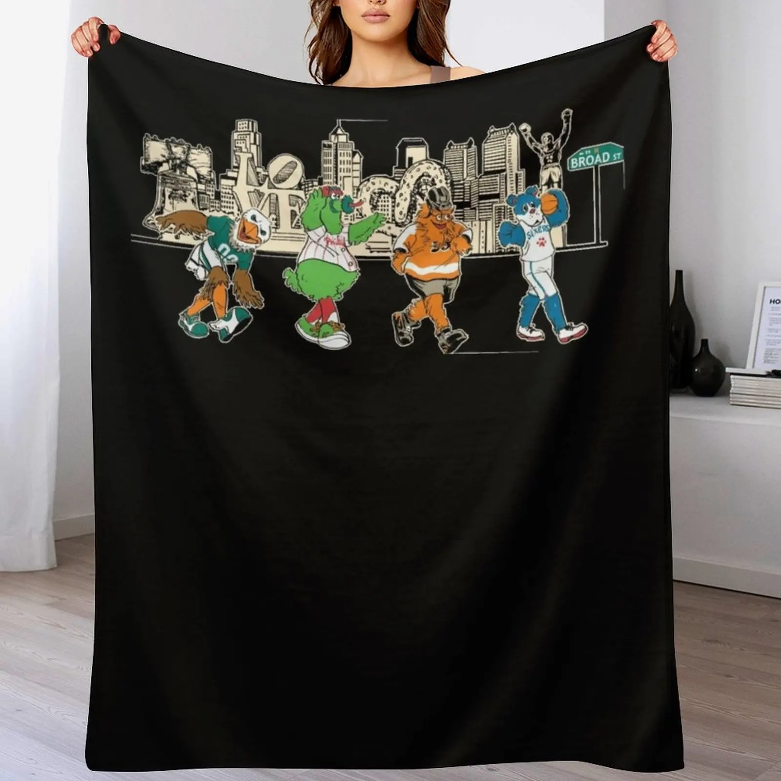

Philly Sports Magnet Throw Blanket Bed Beach Flannels Hair Blankets