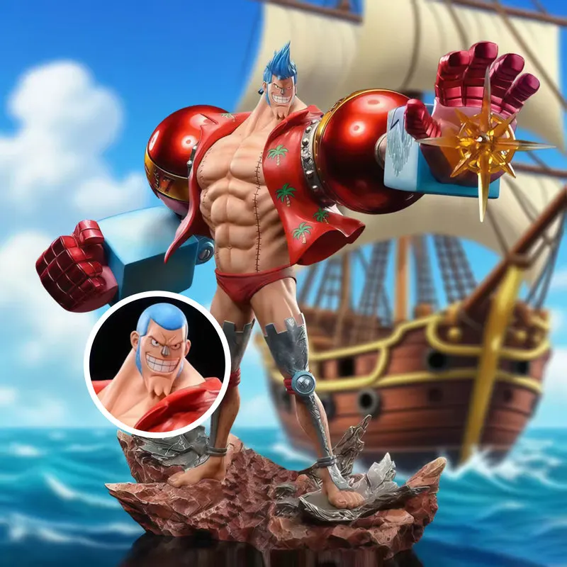 

Lx Franky Anime Figure One Piece Desktop Ornament Statue Gk Garage Kit Straw Hat Gang Resonance Series Model Doll Boy Toy ﻿Gift