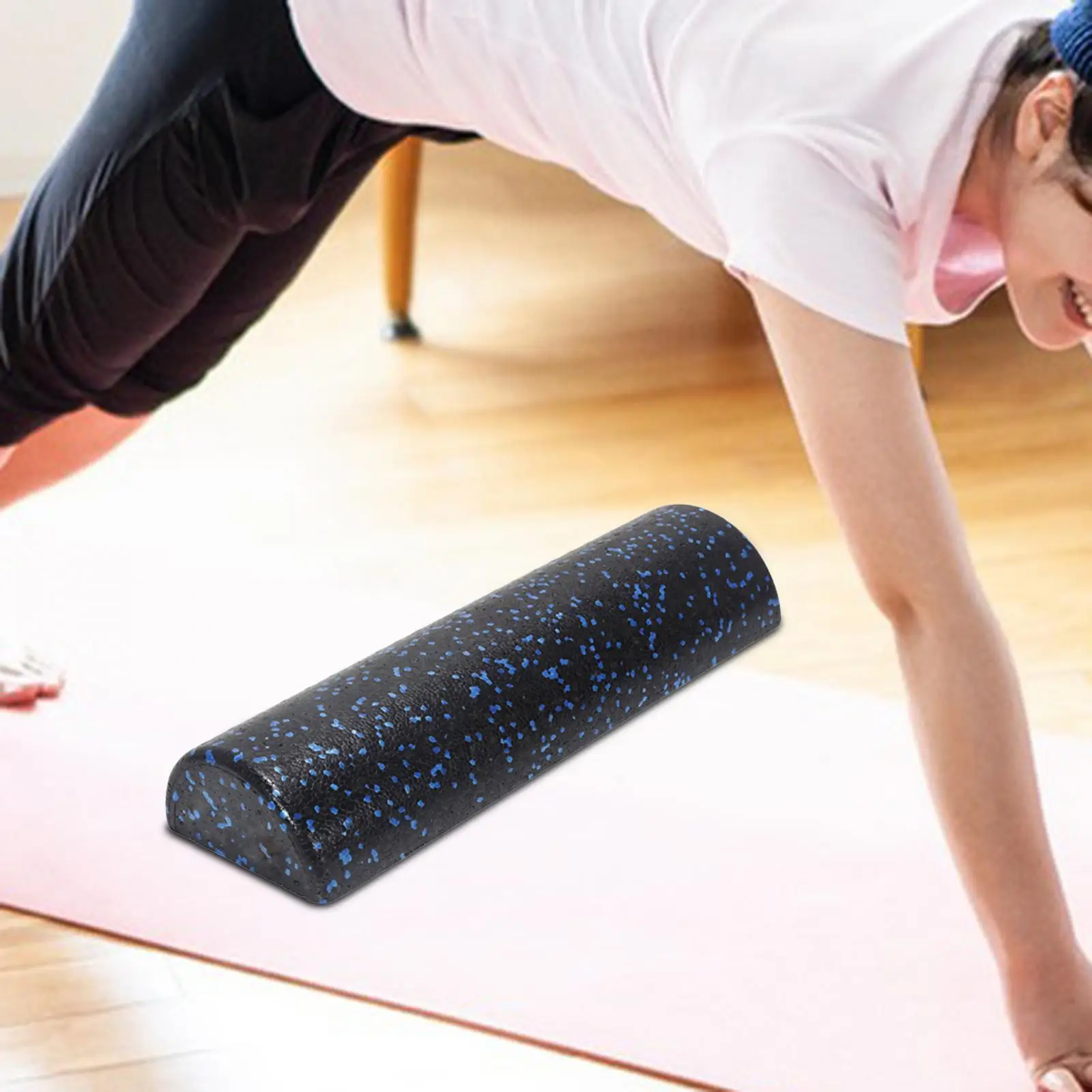 Half Round Foam Roller Neck 45cm Length Balance Training Back Legs Foot Massage Fitness Equipment Pliability Yoga Column Roller