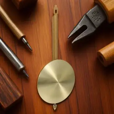 

Replacement Pendulum for Wall Clock Metal Clock Pendulum Parts Movement Component for Bedroom Living Room Repair