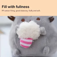 Cartoon Pusheen Cat Plush Toy Cute Stuffed Kitten Doll Keychain Lovely Backpack Pendant Bag Charms Car Key Holder Children Gifts