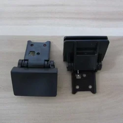 Black vinyl record player original dust cover hinge, two pieces/set