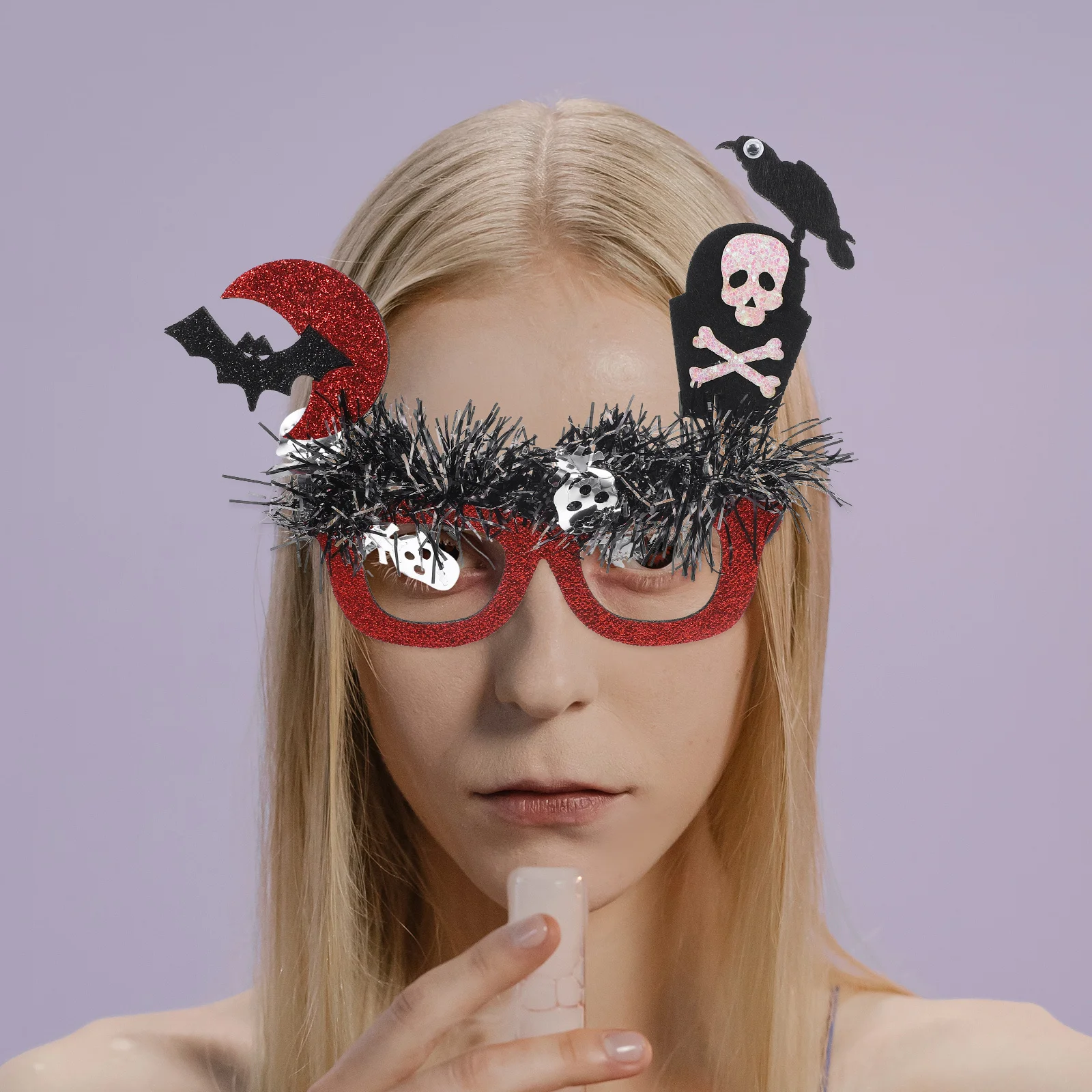 할로윈 파티 안경 프레임 해골 장식 재미있는 액세서리 사진 소품 어린이 성인 할로윈 파티 용품