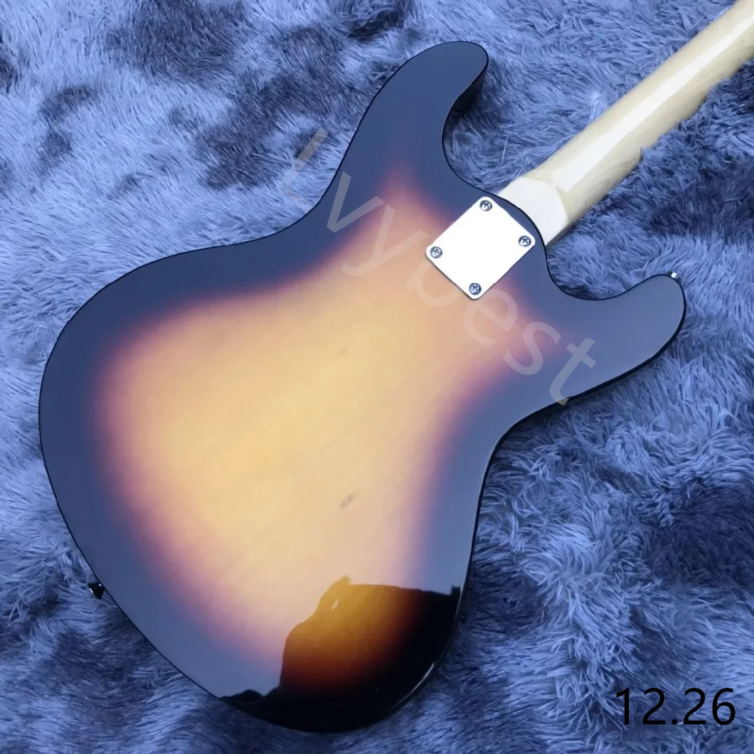 Lvybest Electric Guitar Custom Sunburst Mosrite Style Electric