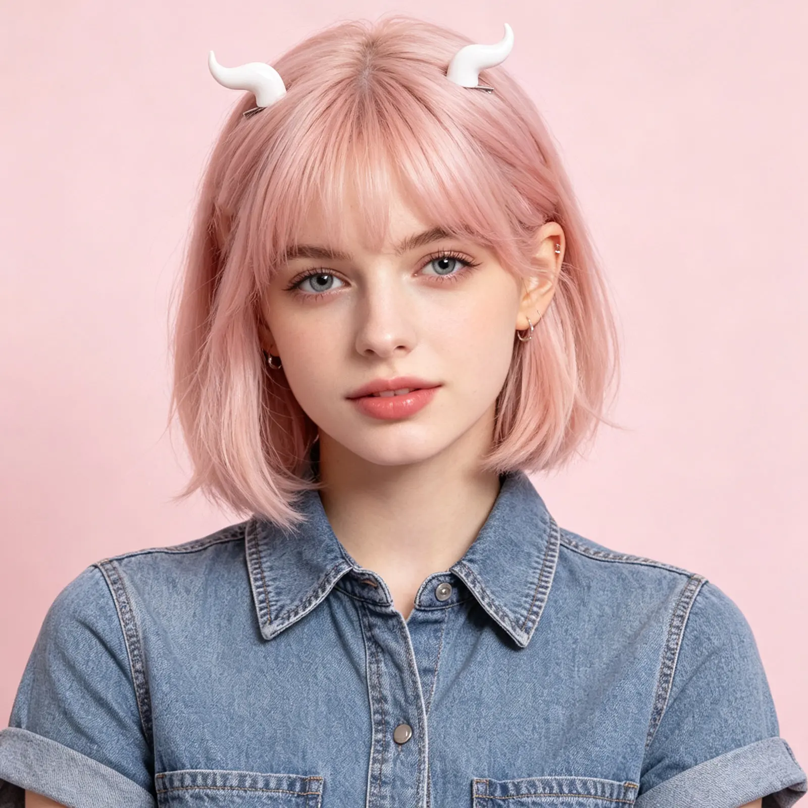 2Pcs Demon Horn Hair Clips White Lightweight Clip on Devil Horn Barrette Halloween Cosplay Party Costume Accessories
