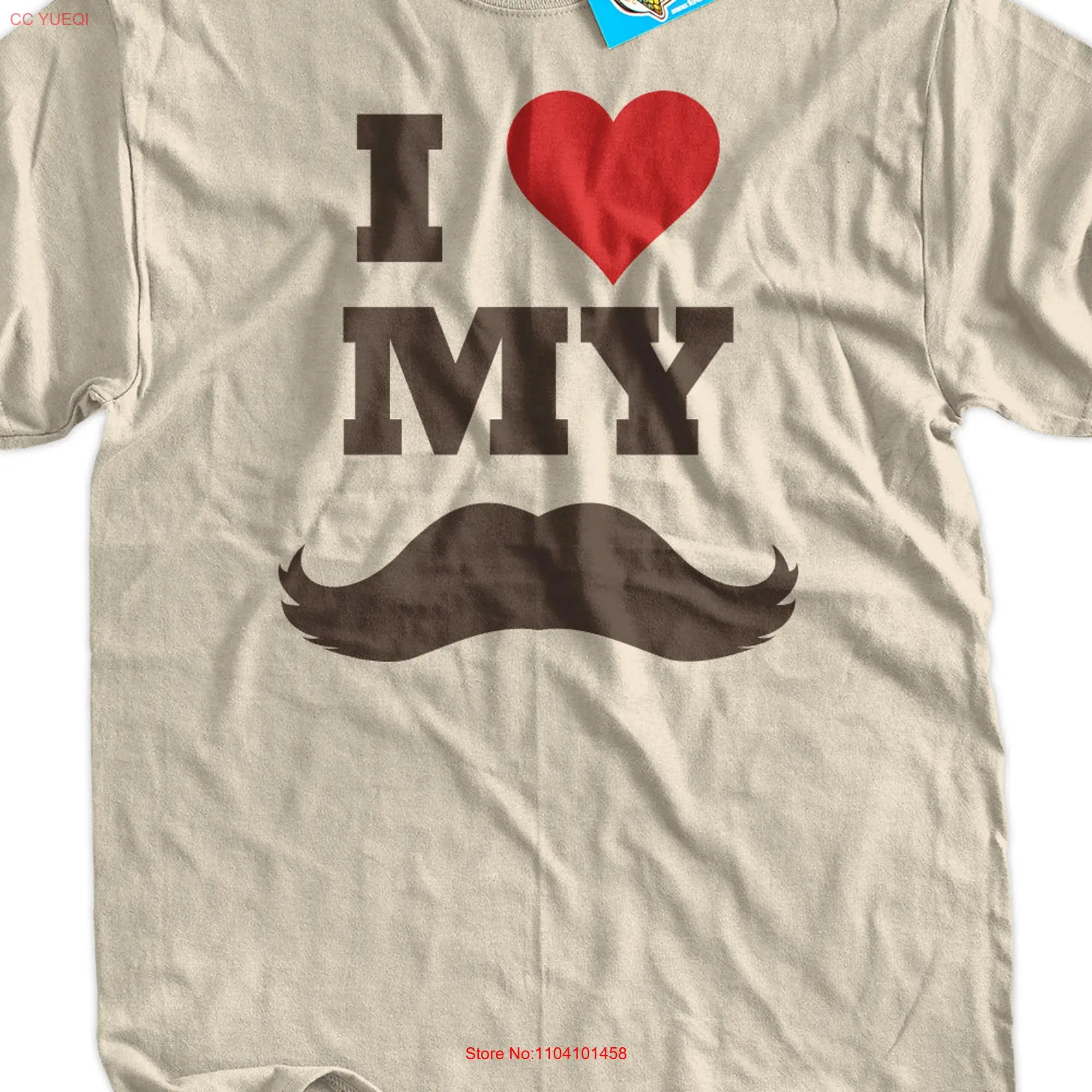 Funny Dad Moustache T Shirt I Heart My Geek Mens Ladies Womens Youth Kids long or short sleeves