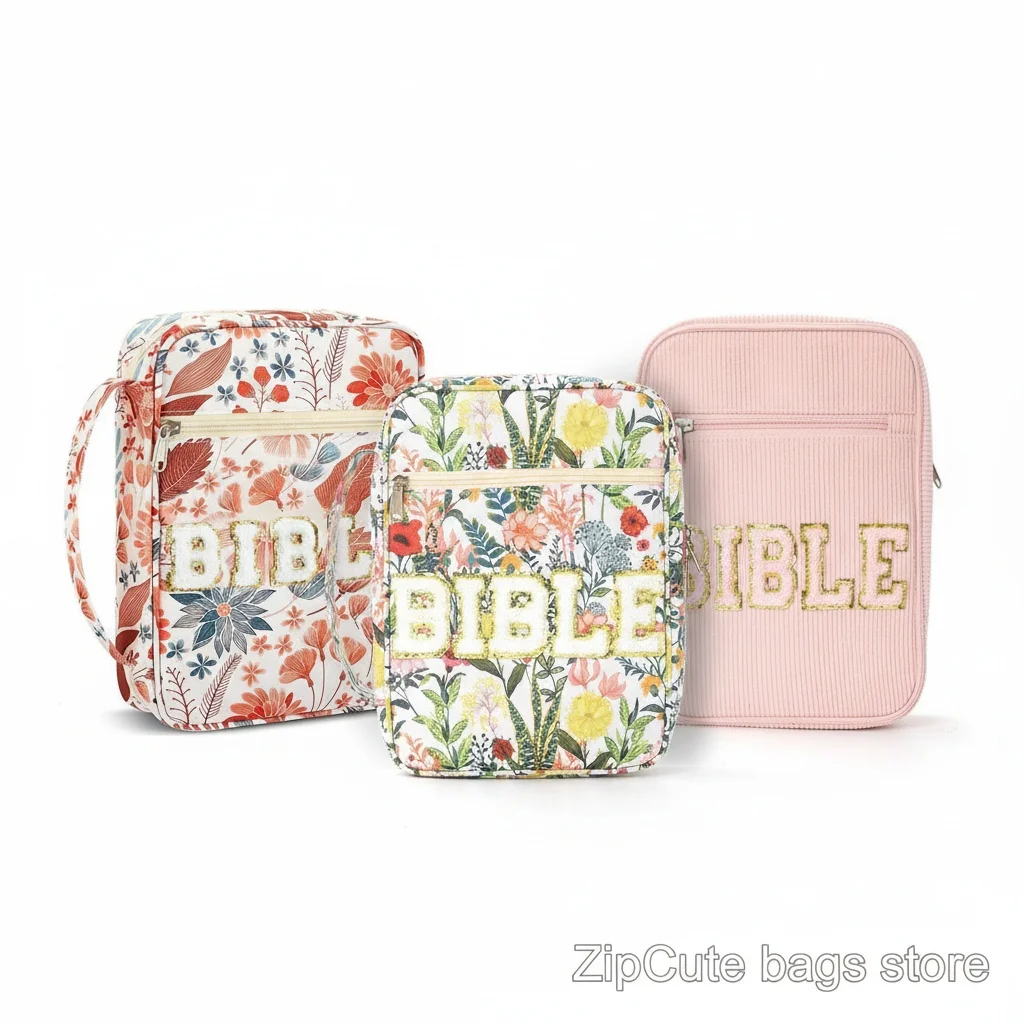 European and American small flower color book dust storage bag Amazon portable fashion simple practical high value handbag zippe