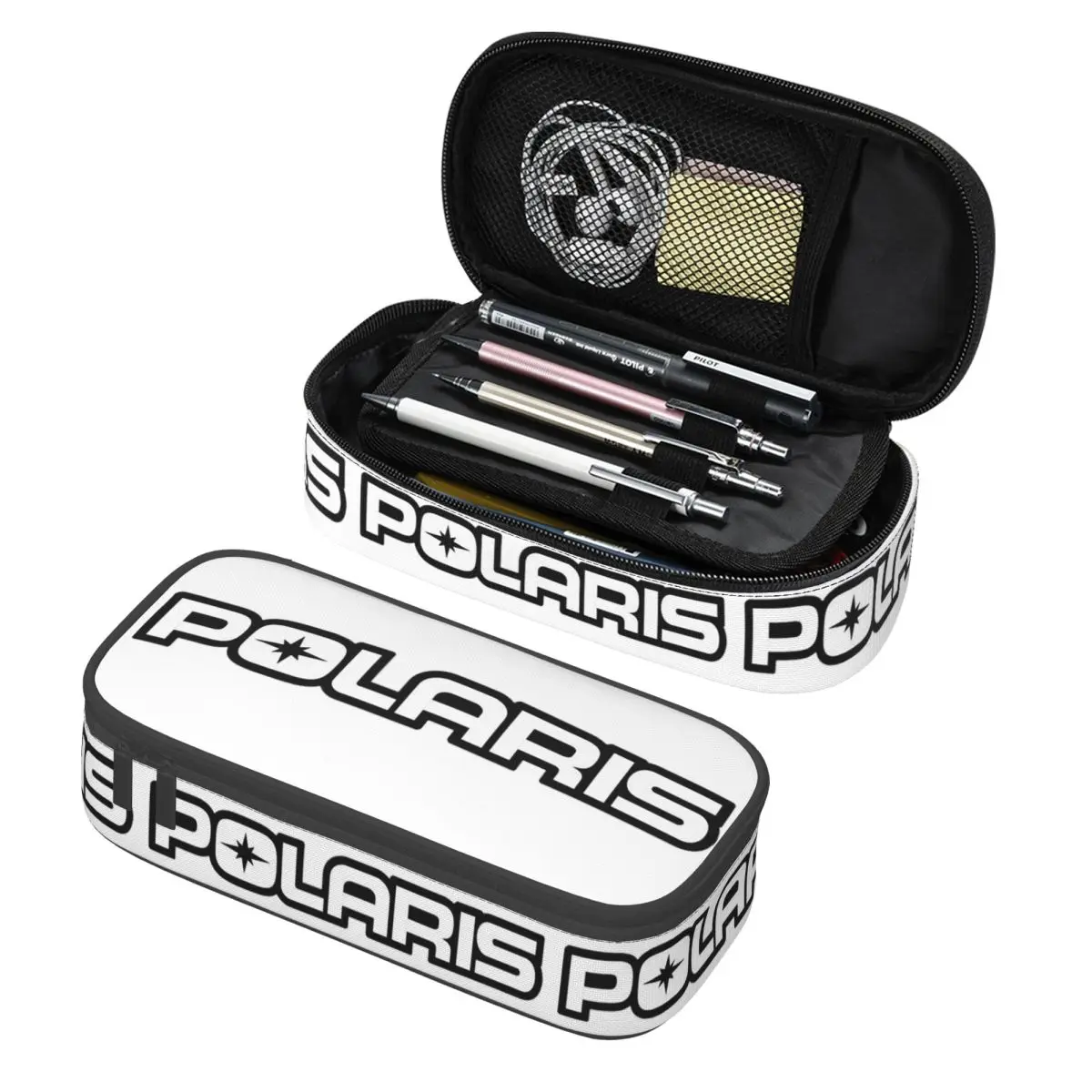 

Polaris Logo Pencil Cases Pencil Pouch Storage Stationery Supplies Big Capacity Pen Box Pencil Bag for Students