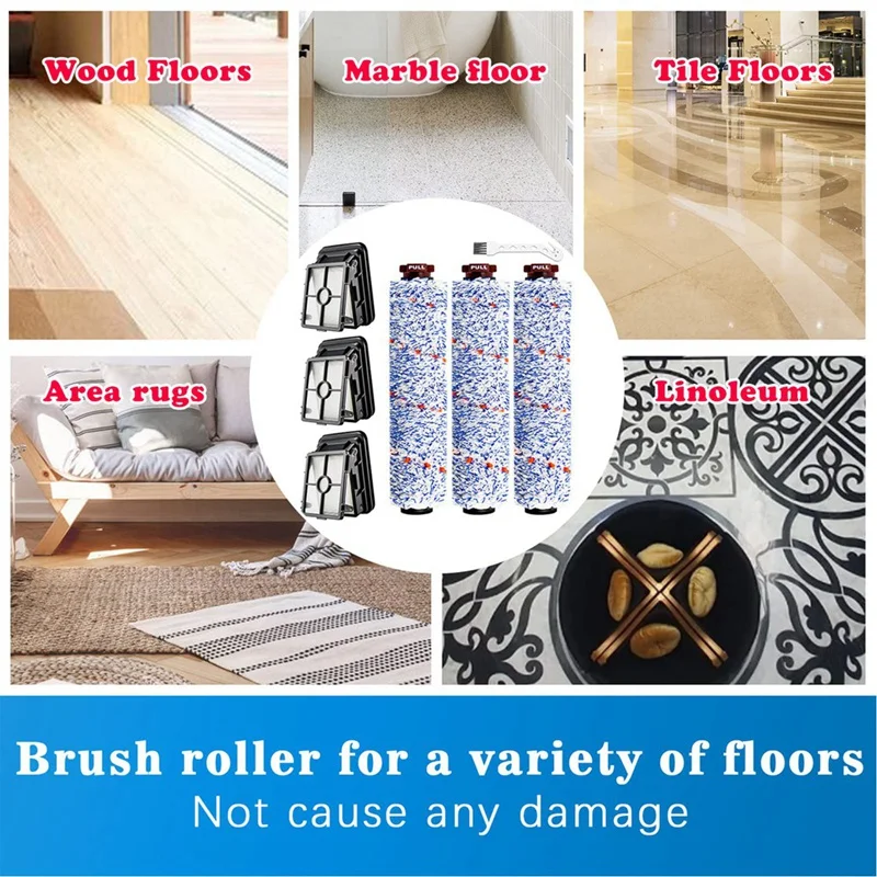 Акция! Многофункциональная роликовая щетка + запасные части для фильтра Bissel Crosswave 1866 1868 1785 2306 Роботизированная Вакуумная очистка